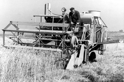 Mähdrescher E175 im Einsatz