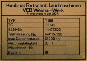 T188-B0012-T188-Typenschild