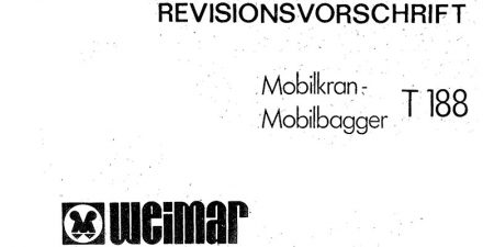 Revisionsvorschrift Mobilkran und Mobilbagger T188