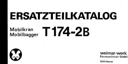 Ersatzteilkatalog T174-2B