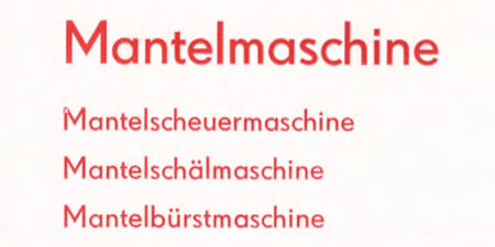 1975 - Mantelmaschine