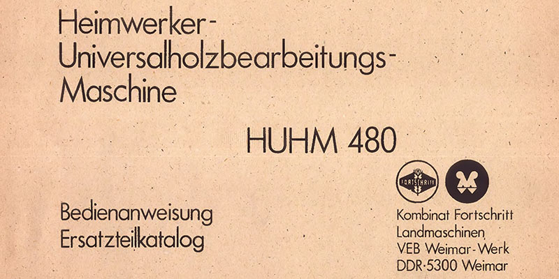 HUHM480 - Bedienungsanweisung und Ersatzteilkatalog