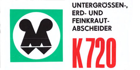 K720 - Untergrössen-, Erd- und Feinkrautabscheider