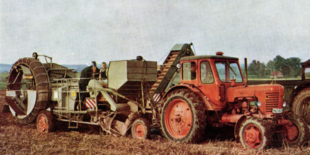 E665/4 und E665/6 Kartoffelsammelroder <br>4 Seitenprospekt - 1974