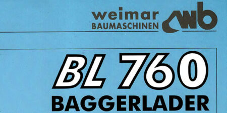 BL760 - weimar BAUMASCHINEN Baggerlader