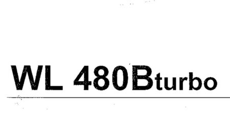 Betriebsanweisung WL480B Turbo