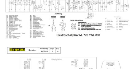 Elektroschaltpläne WL770 - WL830