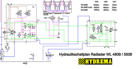 Hydraulikschaltplan WL480B - WL550B