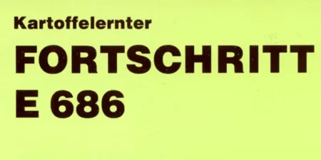 Kartoffelernter E686 - 2 Seitenprospekt - VEB Weimar-Werk