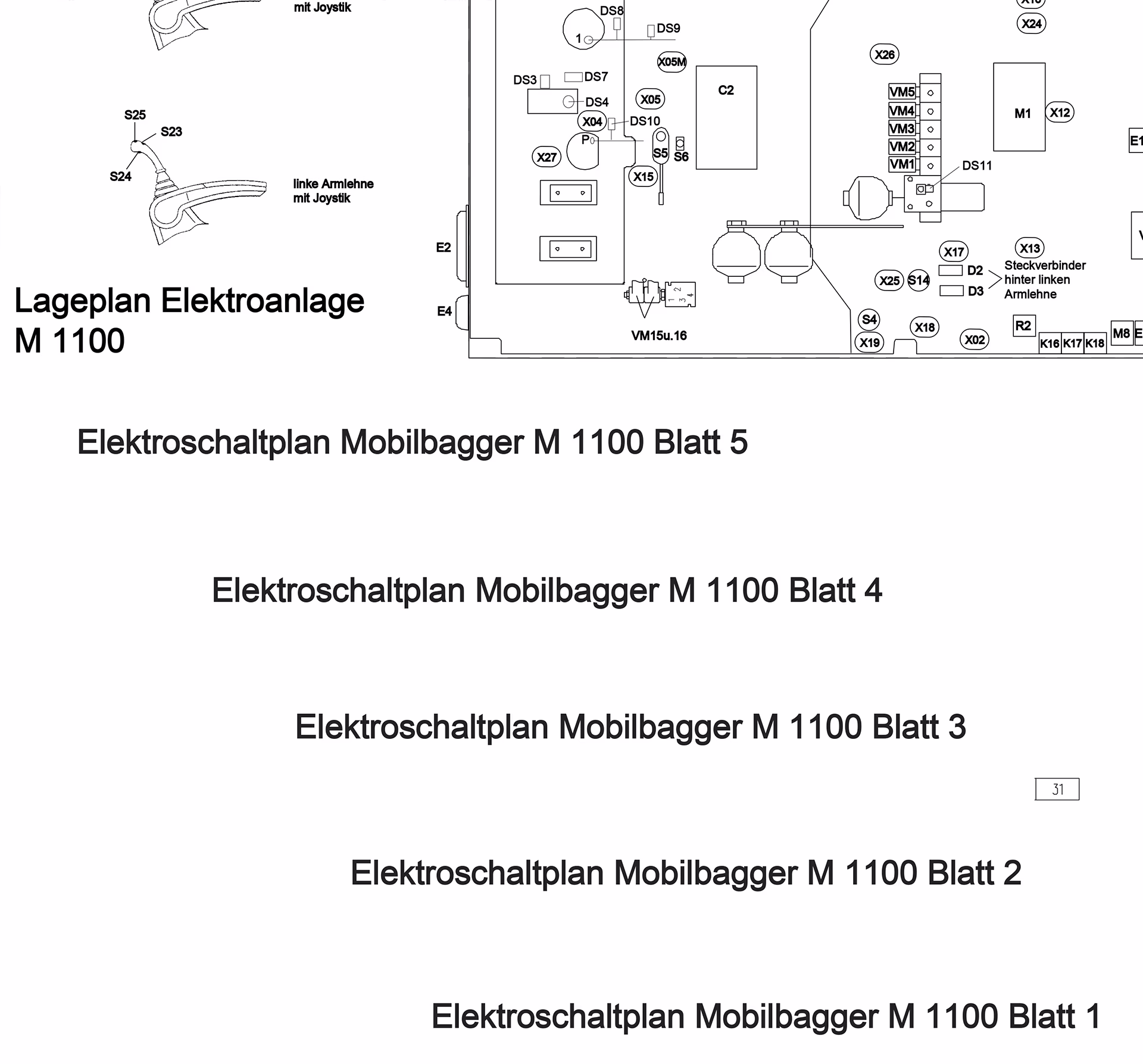 HYDREMA Elektroschaltplan M1100Compact