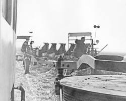 Einsatzbilder des Seilzugaggregats SZ24 ca. um 1962. Diese Maschine wurde im VEB Weimar-Werk hergestellt